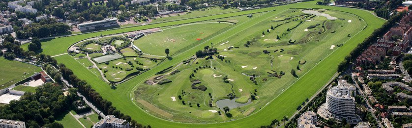 Vue de l'hippodrome de Saint-Cloud